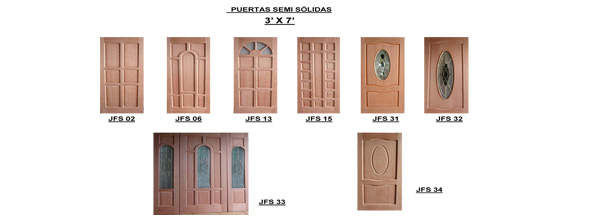 Puertas Semi Solidas